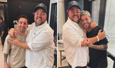 Darío Barassi estalló de emoción al encontrarse Messi y De Paul