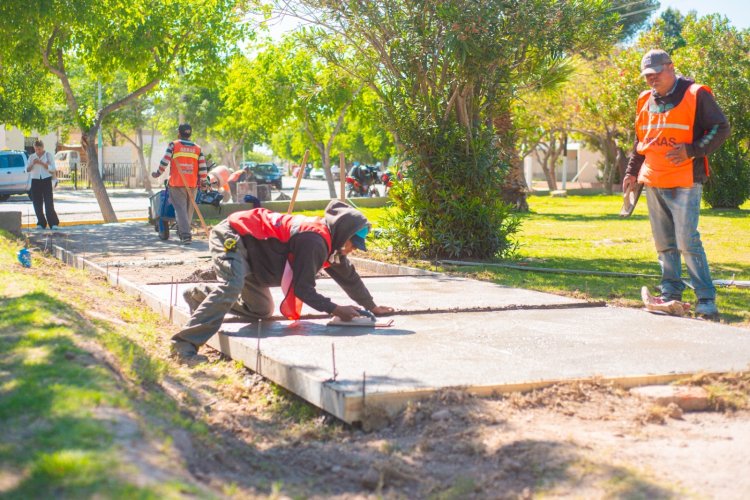 Miodowsky renueva el corazón del barrio Camus: veredas, juegos, luminarias y una plaza que vuelve a brillar