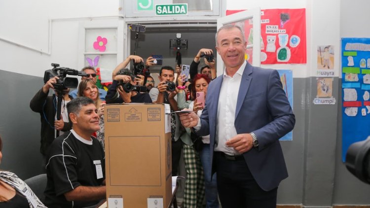 Fabián Martín emitió su voto en Rivadavia