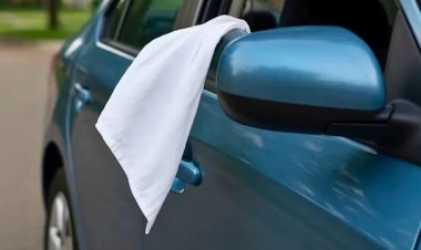 Qué significa sacar un pañuelo blanco por la ventana del auto?
