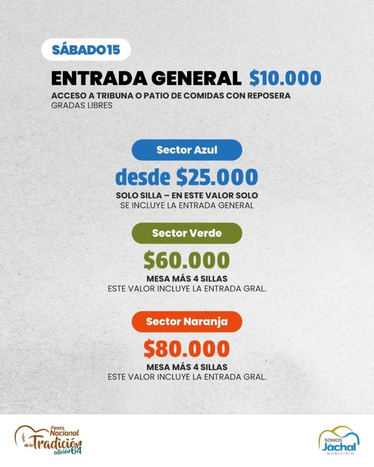 Comenzó la venta de entradas para la 64° Fiesta Nacional de la Tradición