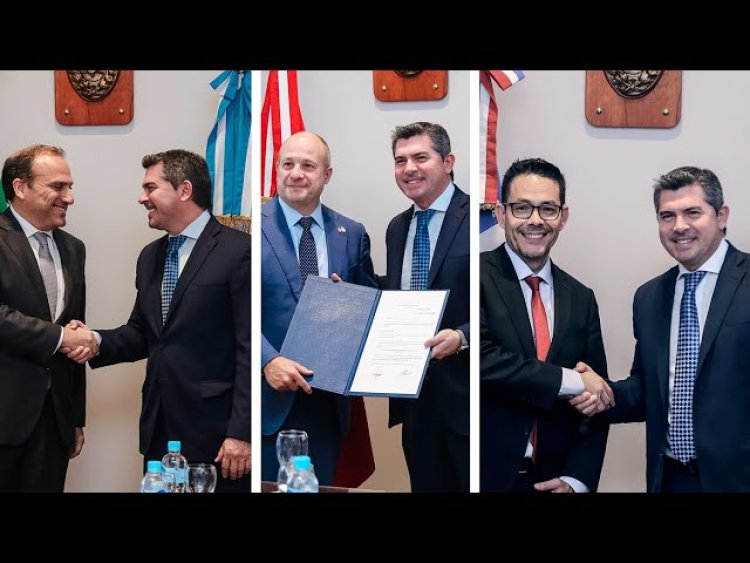 Autoridades internacionales visitaron al gobernador en la previa de la apertura de la FNS 2025