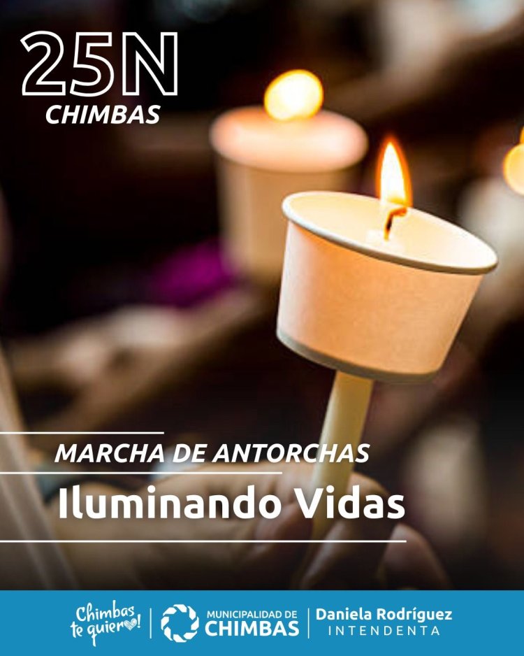 Iluminando vidas: Chimbas marcha contra la violencia de género