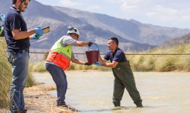 Ambiente remitió a la UFI Jáchal los resultados de las muestras tomadas en el Dique Cuesta del Viento