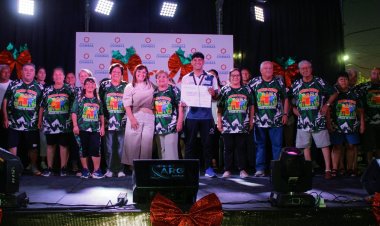 Chimbas celebró su 112° aniversario con un multitudinario festejo en la Plaza Departamental