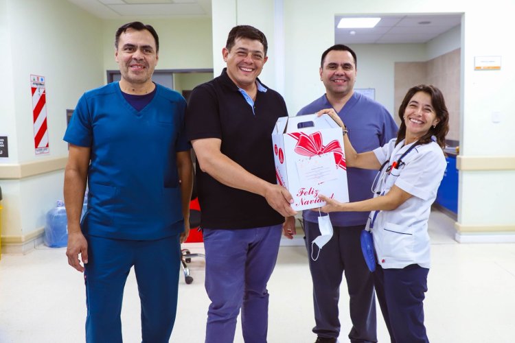 El intendente Matias Espejo visitó las guardias de Servicios Esenciales