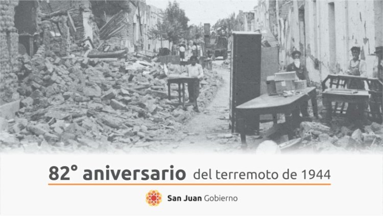 A 82 años del terremoto de 1944: la tragedia que despertó la mayor solidaridad del país