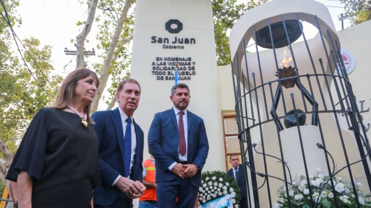 Orrego recordó a las víctimas del fatídico terremoto del '44, a 82 años de la tragedia que marcó a los sanjuaninos