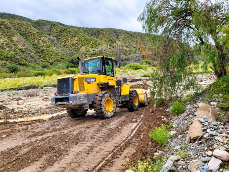 Jachal asistió a ocho familias varadas por las tormentas en la Huerta de Huachi