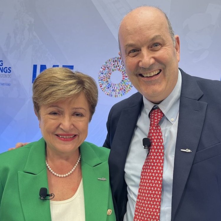 Federico Sturzenegger se reunió con Georgieva en Arabia Saudita "para trabajar la agenda 2026"