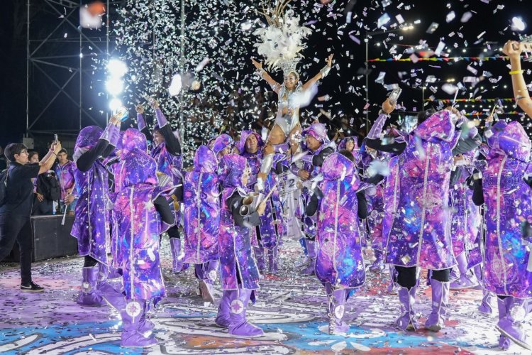 Chimbas inició el Carnaval con un colorido y alegría inigualable