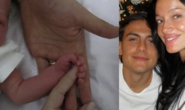 ¡Hermosa! Oriana Sabatini y Paulo Dybala presentaron a Gia, su hija recién nacida