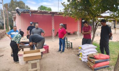 Entregaron semillas a productores de Albardón para mitigar daños sufridos