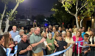 Rivadavia se transforma desde el corazón de sus barrios: Sergio Miodowsky inauguró la renovación total de la Plaza Las Marías