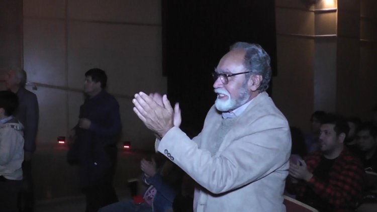 Luis Salinas junto a Juan Salinas en Albardón