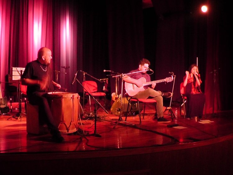 Luis Salinas junto a Juan Salinas en Albardón