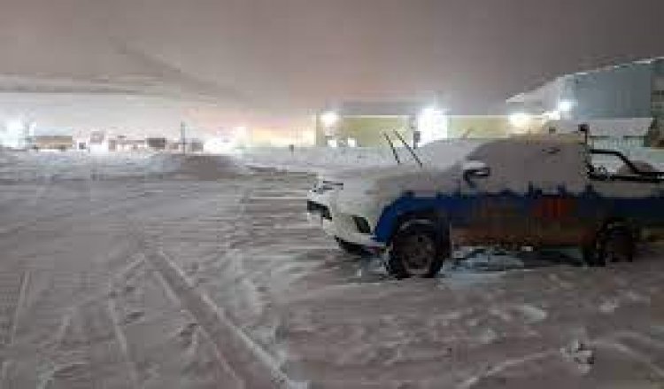 Fuerte temporal de nieve en Veladero
