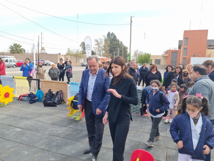 Pocito: inauguraron una plaza “blanda” para chicos de la primera infancia