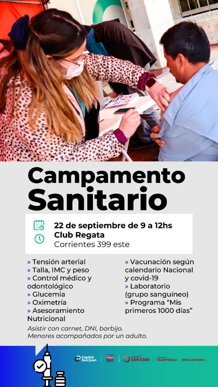 Concepción, Trinidad y Desamparados estarán con Campamentos Sanitarios