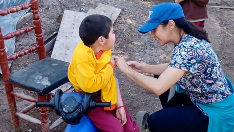 Ya vacunaron al 36% de niños y niñas contra el sarampión, rubéola y polio