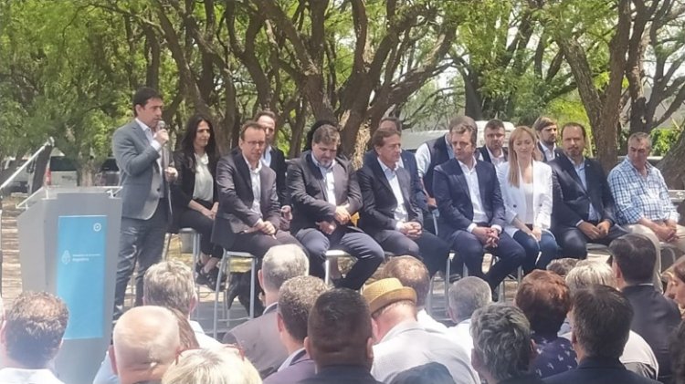 Producción presenció los anuncios de Massa en Mendoza