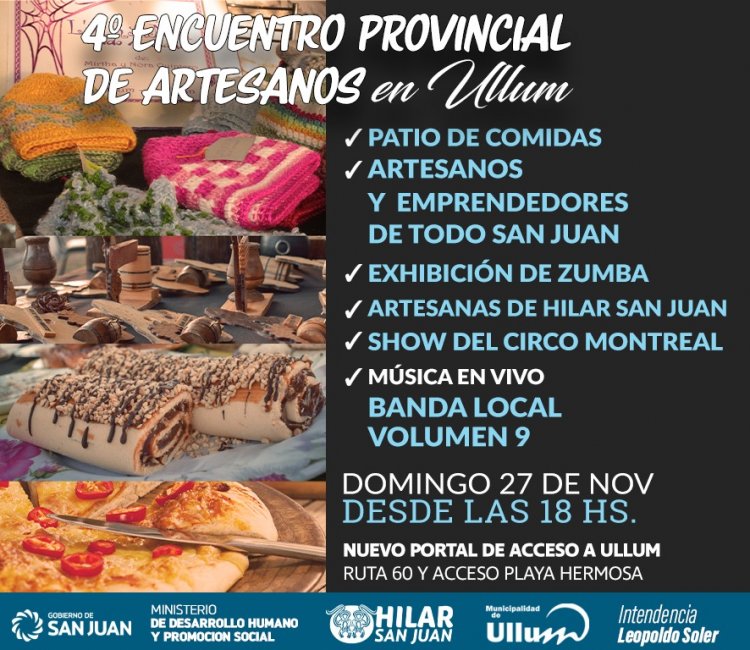4º  Encuentro  provincial de Artesanos en Ullum