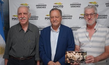 Raffaele Beretta volvió a Pocito y fue recibido por Armando Sánchez