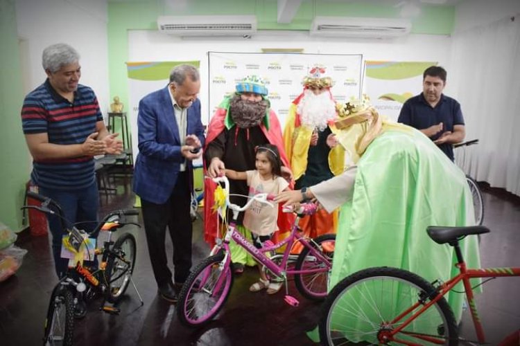 En Pocito los Reyes siguen dibujando sonrisas
