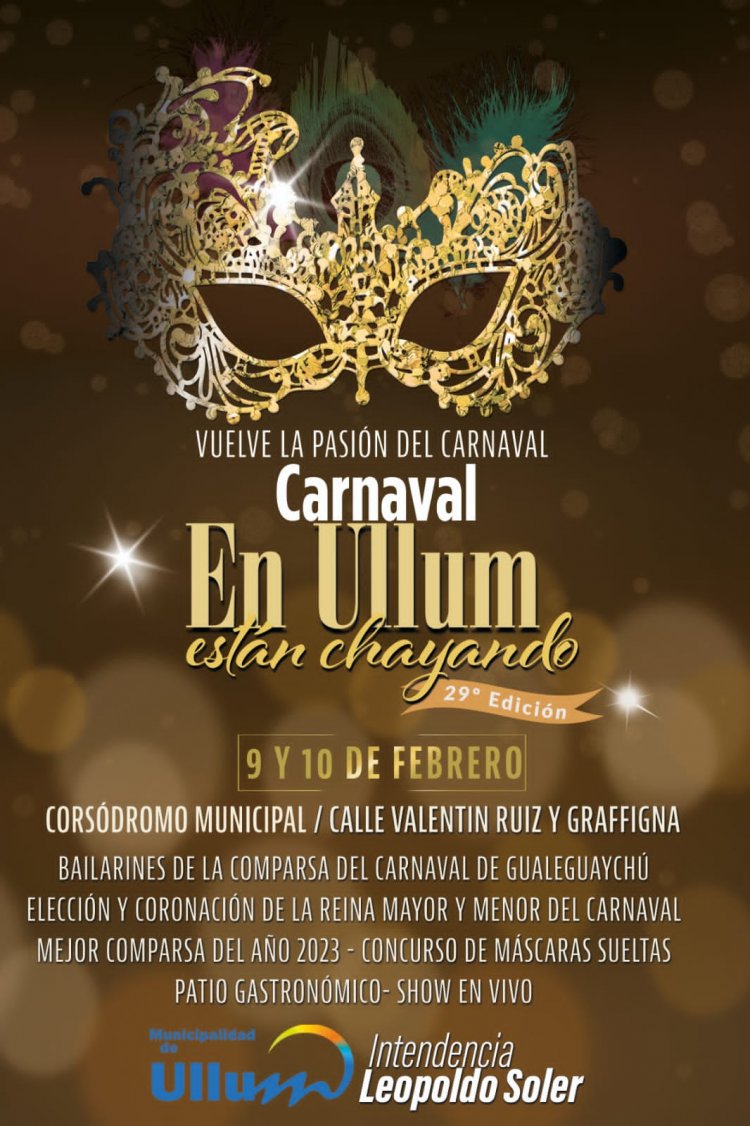Ullum te invita a vivir el Carnaval y su Fiesta departamental
