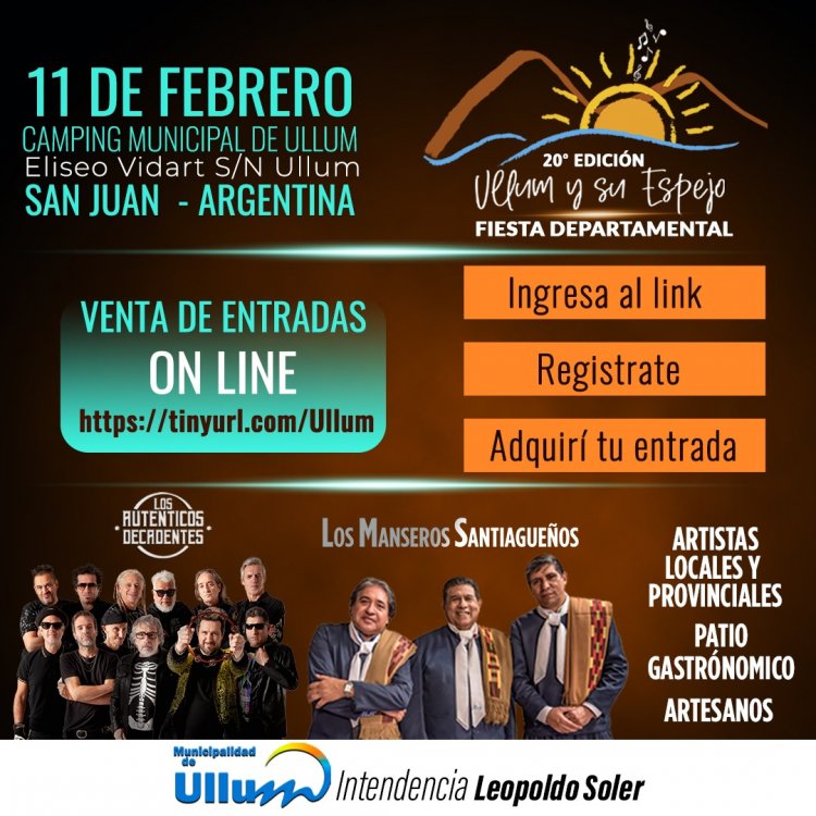 Ullum te invita a vivir el Carnaval y su Fiesta departamental