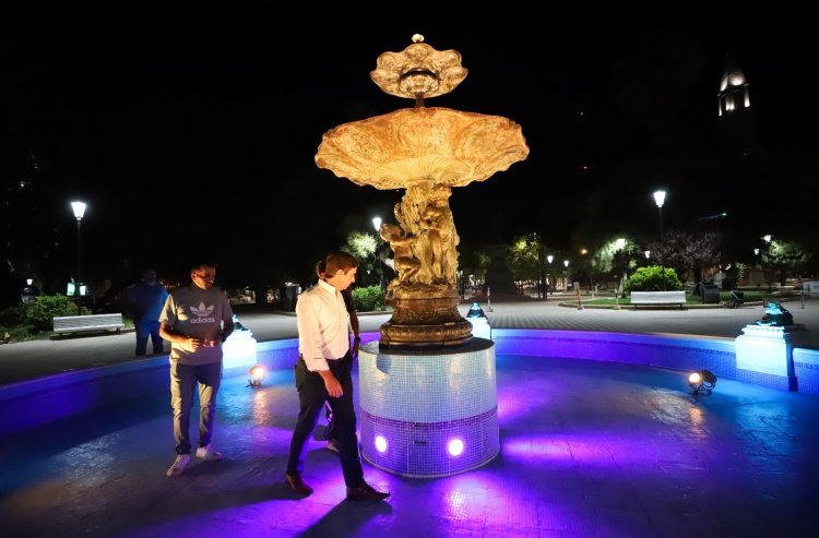 La Plaza 25 de Mayo comienza a brillar