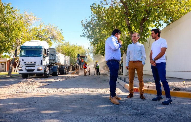 Comenzó la repavimentación de 13 kilómetros en Desamparados