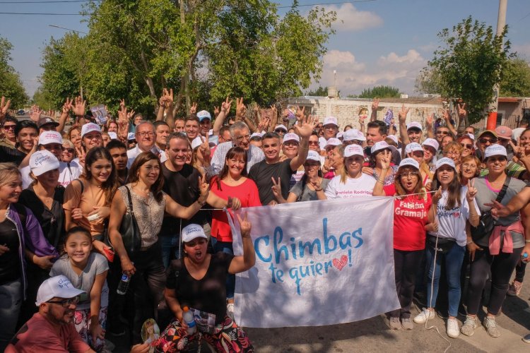 Miles de chimberos acompañaron a Daniela Rodríguez en la zona centro