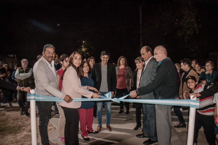 Romina Rosas inauguró obras en un nuevo espacio verde