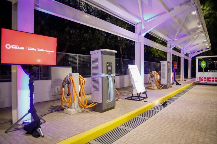 Inauguran  la Estación de Carga de buses eléctricos