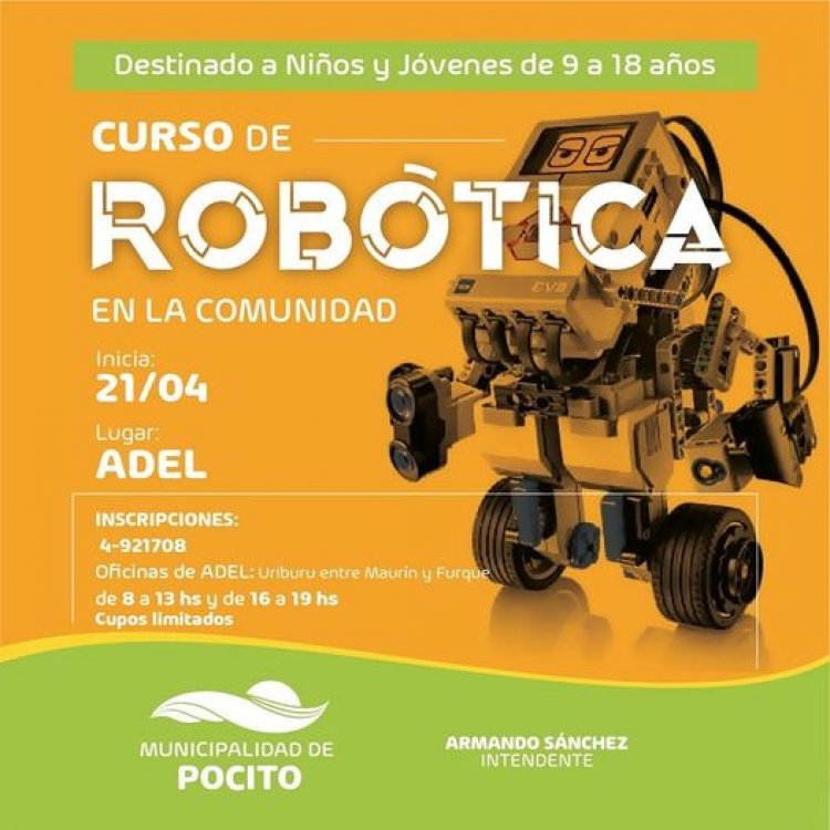 Pocito dicta curso en Robótica