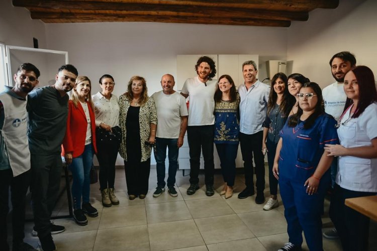 En Rawson, Uñac y Camus inauguraron una sala de salud en la Unión Vecinal Larman