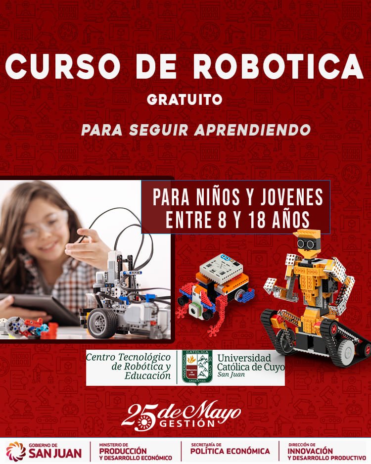 Dictarán curso de Robotica en 25 de Mayo