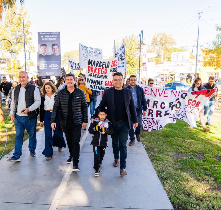Orrego en Jáchal  e Iglesia: “Veo en los ojos de la gente las ganas de cambiar y de despertar San Juan”