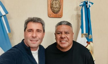 Uñac agradeció la visita de Chiqui Tapia