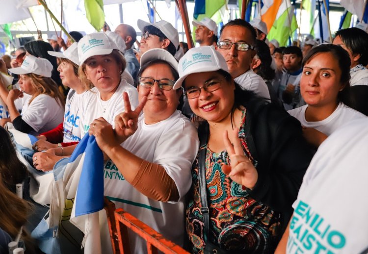 Baistrocchi y Uñac cerraron campaña con un llamado a la militancia responsable