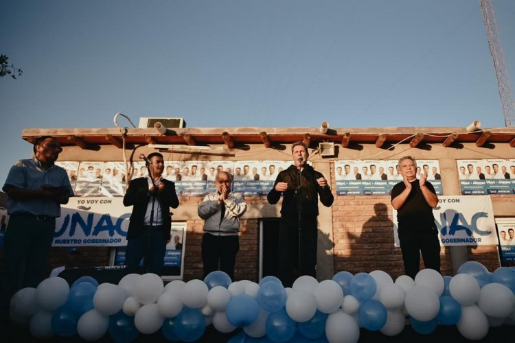 En Chimbas, Uñac destacó que su gestión cambió la matriz económica y social del departamento