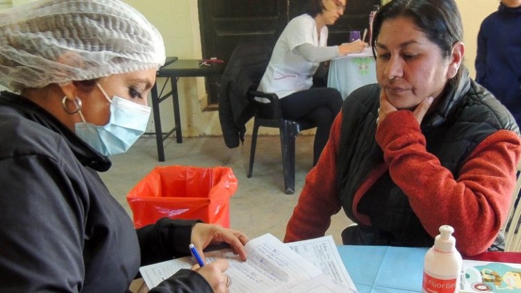 Realizaron un operativo sanitario en Las Tapias, Albardón