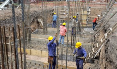 La construcción cayó 4% en abril