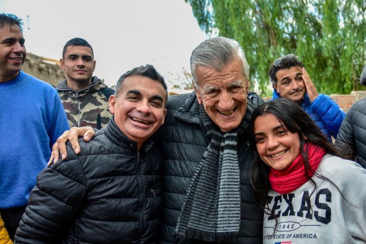 Albardón recibió a Gioja y a Gramajo