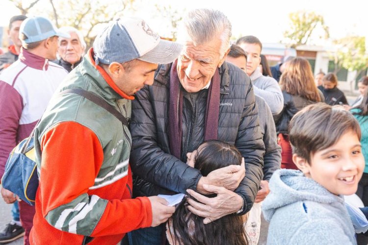 Gioja y Gramajo recorrieron Albardón y Rivadavia