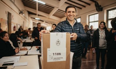 Andino voto en San Martín y dijo que "este es un acto democrático que debe llenar de esperanza