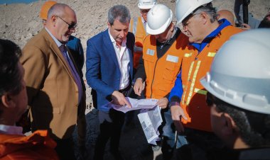 Sergio Uñac recorrió el portal de la obra del Túnel de Zonda