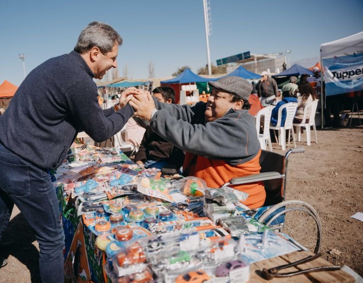 El gobernador Sergio Uñac visitó la Fiesta del Carneo Español en Rawson