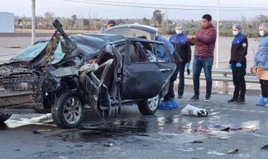 Vuelca un auto en Pocito y fallece una mujer